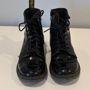 Dr Martens Delaney Black Combat Boots size 3
